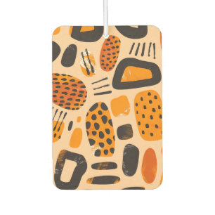 "Savanna Pop: Stammesvibes in Orange & Black" Autolufterfrischer