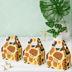 "Savanna Pop: Stammesvibes in Orange & Black" Geschenkschachtel