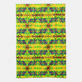 Savanna Remix: Afrozentrische Tierkollage Geschirrtuch (Vertikal)