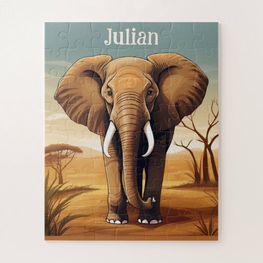 Savanna Sonnenuntergang Puzzle (Vertikal)