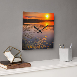 "Savanna-Sonnenuntergang" Wanduhr