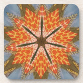 Savanna Star Bloom - Eine kühne afrikanische Tiera Getränkeuntersetzer (Vorderseite)