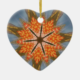 Savanna Star Bloom - Eine kühne afrikanische Tiera Keramikornament