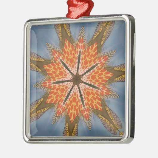 Savanna Star Bloom - Eine kühne afrikanische Tiera Ornament Aus Metall (Links)