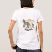 Savanna Stride Zebra Family Tee (Rückseite)