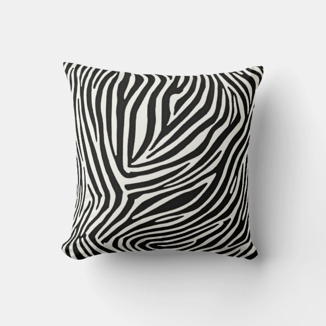 Savanna Stripes Zebra Chic Kissen (Vorderseite)