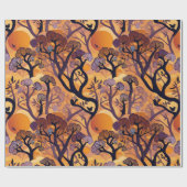 Savanna Sunset Nature Geschenk für Afroamerikaner Geschenkpapier (Flach)