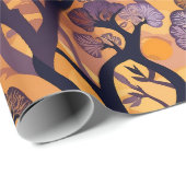 Savanna Sunset Nature Geschenk für Afroamerikaner Geschenkpapier (Rolleneckpunkt)