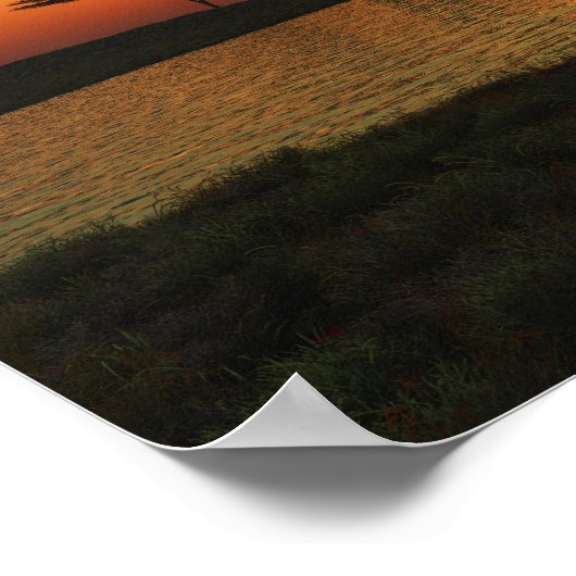 Savanna Sunset Poster (Ecke)