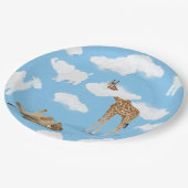 Savanna-Wolken Pappteller (Schrägansicht)