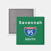 Savannah 95 magnet (Vorderseite/Rückseite)