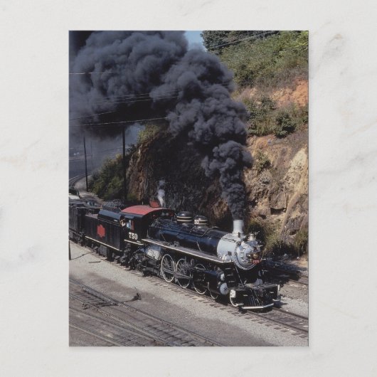 Savannah and Atlanta Railway, 4-6-2, No. 750, Ashe Postkarte (Vorderseite)