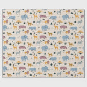 Savannah Animals Geschenkpapier (Flach)