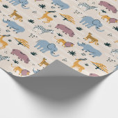 Savannah Animals Geschenkpapier (Ecke)