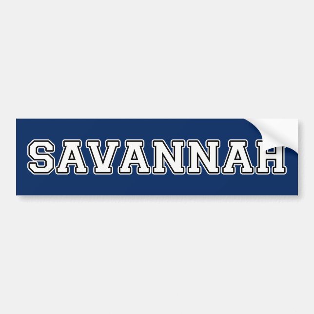 Savannah Autoaufkleber (Vorne)
