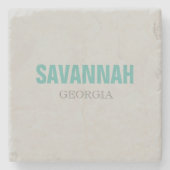 Savannah Beach Style Stone Untersetzer (Vorderseite)