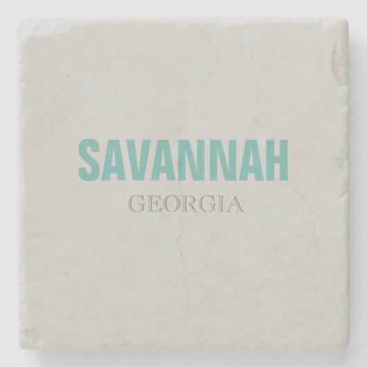 Savannah Beach Style Stone Untersetzer (Vorderseite)