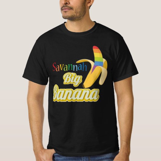 Savannah Big Gay Banana T-Shirt (Vorderseite)