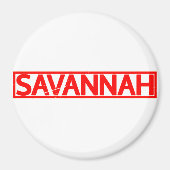 Savannah Briefmarke Magnet (Vorne)