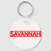 Savannah Briefmarke Schlüsselanhänger (Vorderseite)