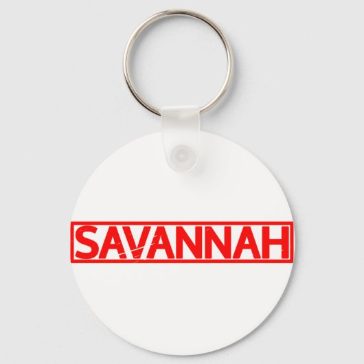 Savannah Briefmarke Schlüsselanhänger (Vorderseite)