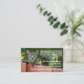 Savannah Cat Business Card Visitenkarte (Stehend Vorderseite)