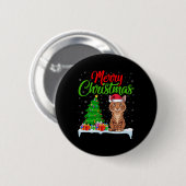 Savannah Cat Christmas Tree Lights Xmas Savannah C Button (Vorne & Hinten)