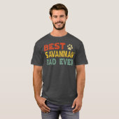 Savannah Cat Dad Owner Breeder Lover Kitten T-Shirt (Vorne ganz)