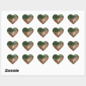Savannah Cat Heart Sticker (Blatt)
