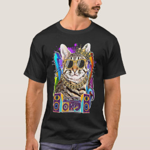 Savannah Cat Hip Hop 90er Rap Music T-Shirt