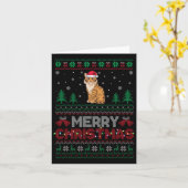 Savannah Cat Lovers Weihnachtsmannmütze Weihnachts Karte (Gelbe Blume)