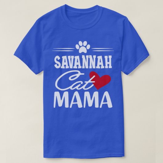 Savannah Cat Mama T-Shirt (Design vorne)