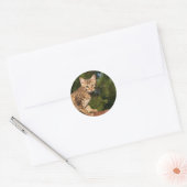 Savannah Cat Round Sticker (Umschlag)