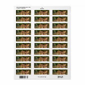 Savannah Cat Rücksendeadresse Sticker (Vorne)