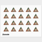 Savannah Cat Triangle Sticker (Blatt)