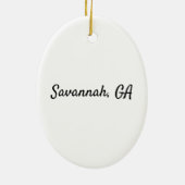 Savannah Cathedral Collectible Holiday Ornament (Hinten)