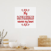 Savannah Cats warme mein Herz Poster (Küche)