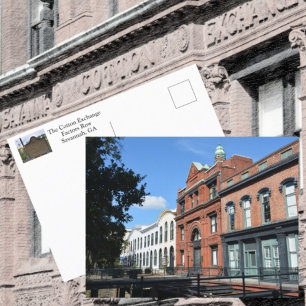 Savannah Cotton Exchange Factors Row Fotografisch Postkarte