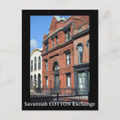 Savannah Cotton Exchange fotografisch Postkarte (Vorderseite)
