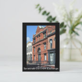 Savannah Cotton Exchange fotografisch Postkarte (Stehend Vorderseite)