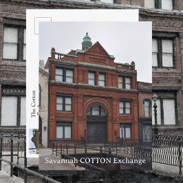 Savannah Cotton Exchange Georgia Fotografie Postkarte