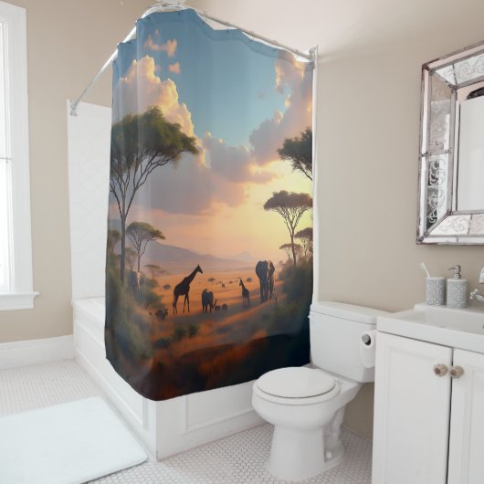 Savannah Dawn -  Duschvorhang (Beispiel)