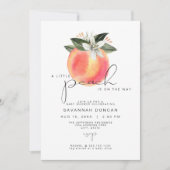 SAVANNAH Eine kleine Pfirsichdusche Einladung (Vorderseite)