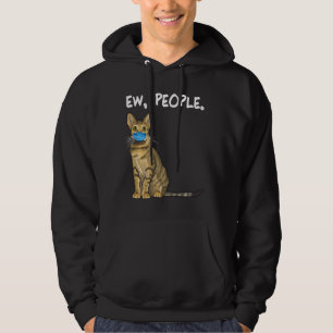 Savannah Ew People Cat Wear Gesichtsmaske Hoodie