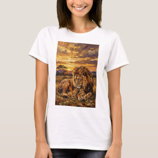 Savannah Family Löwe Art T‑Shirt Unisex T-Shirt