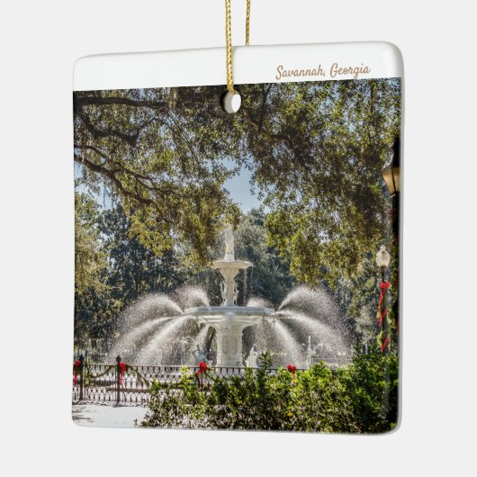 Savannah Fountain Keramikornament (Links)