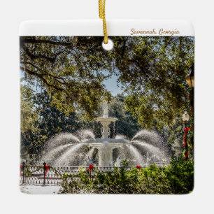 Savannah Fountain Keramikornament