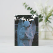 Savannah GA Angel Statue in Friedhof Postkarte (Stehend Vorderseite)