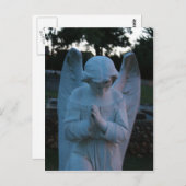 Savannah GA Angel Statue in Friedhof Postkarte (Vorne/Hinten)