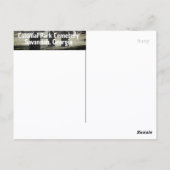 Savannah GA Colonial Park Gelbfieber Marker Postkarte (Rückseite)